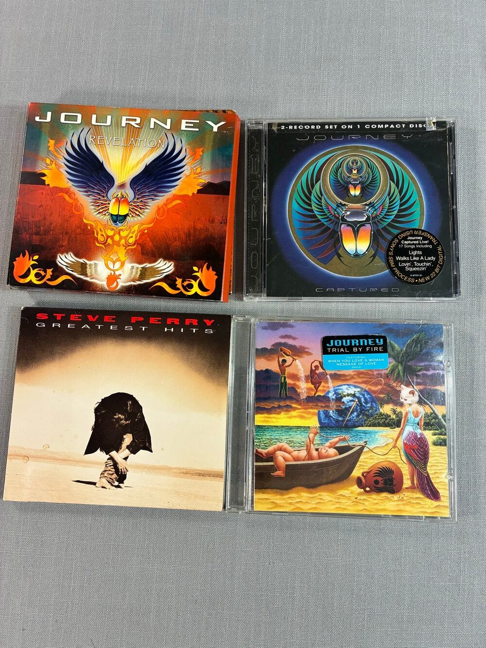 Journey CD Lot 4 Revelation Captured Trial By Fire Steve Perry Greatest Hits